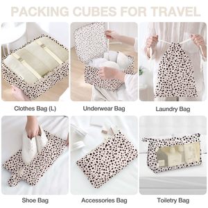 Ensemble de cubes de compression pour sacs de voyage, best-seller, trousse de toilette, 8 pièces, organiseurs de bagages - Product Image 6