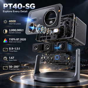 Proyector Láser Tricolor 4K PT40-SG, <span class=keywords><strong>4000</strong></span> Lúmenes, Proyector Inteligente para Reuniones y Cine en Casa con Enfoque Automático - Product Image 1