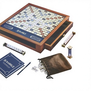 ตู้ไม้ปรับแต่งได้สำหรับเกมคำศัพท์ พร้อมที่เก็บของในตัวสำหรับตัวเลือก<span class=keywords><strong>เกม</strong></span> Boggle/Scramble - Product Image 6