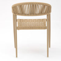 Fauteuil de balcon, chaise de jardin d'extérieur, mobilier de terrasse, chaise de salle à manger en corde pour hôtel et villa