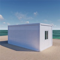 UPS 20 FT Détachable Pack Plat Conteneur de Stockage Maison Préfabriquée Petit Appartement en Acier pour Entrepôt Utilisation Granny Flat house