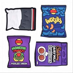 Vente en gros de breloques pour chaussures en PVC souple pas cher Cartoon Drink Cup Snack Sandals Australian Fast Food Clog Accessories - Product Image 5