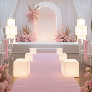 Đám cưới không dây LED Cube nhựa có thể sạc lại ánh sáng Ghế ăn ứng dụng thay đổi màu sắc thiết kế vườn Cube đèn - Product Image 2