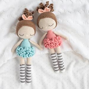 Пользовательский вязаный крючком красивый органический подарок для ребенка мягкая игрушка амигуруми кукла для девочки - Product Image 4