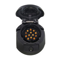 Autone-Conector de remolque europeo, adaptador de enchufe de 12V, 13 + 1 pines para caravana y camión