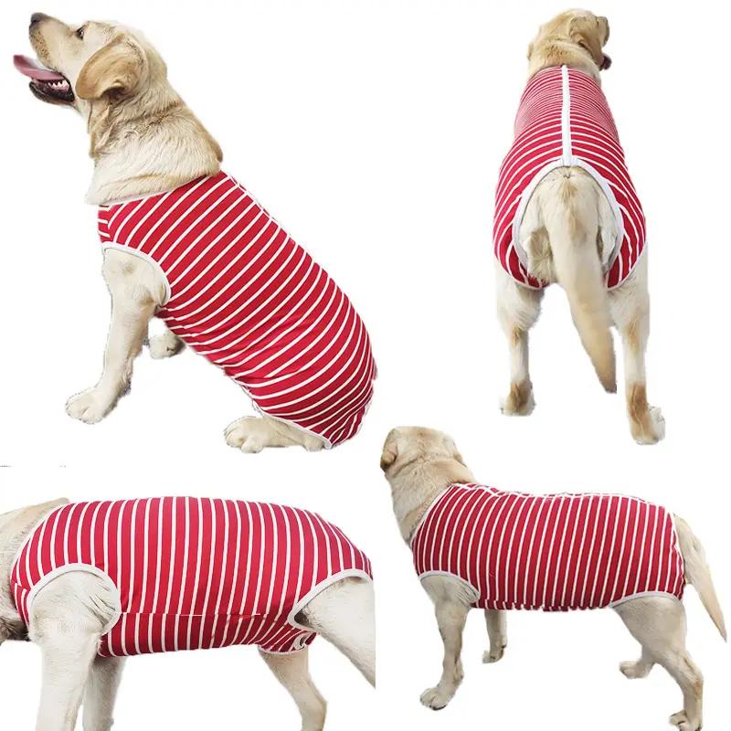 Roupas de cachorro finas, finas de algodão puro para cães, roupas com zíper, verão, primavera e verão, colete de raça grande, roupas para cachorro