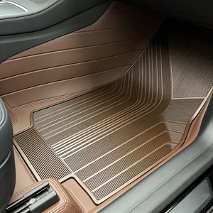 Alfombrillas de Coche de Látex de Lujo Artes, Juego Completo de 4/5 Piezas, con Diseño de Rayas y Grosor, Novedad 2025 - Product Image 3