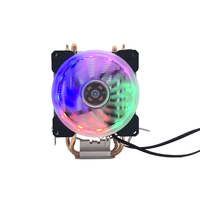 Prix de gros – Ventilateur de refroidissement CPU PC 3 broches personnalisé avec six caloducs, dissipateur thermique compatible Intel, support de boîtier d'ordinateur, roulement fluide, 4 couleurs