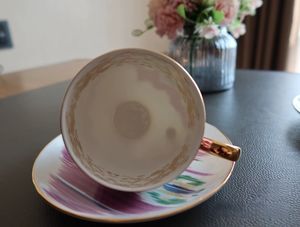 ชุดถ้วยชาจีนลายกระดูกชุดถ้วยกาแฟเซรามิกขนาด250มล. พร้อมกล่องใส่เครื่องดื่มแบบหรูหราสไตล์ยุโรป - Product Image 4