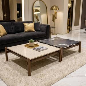 <span class=keywords><strong>Mesa</strong></span> de Centro Extra Ancha de <span class=keywords><strong>Madera</strong></span> Maciza, Duradera, de 180 cm, Perfil de Tablón, Tono Marrón Cálido, Mueble Moderno para Sala de Estar - Product Image 5