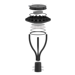 LED 정원등 IP65 AC 모션 센서 야외 조명 알루미늄 합금 5년 보증 디밍 가능 - Product Image 5