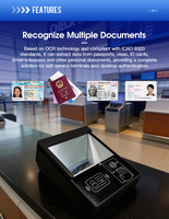 Escáner de Pasaportes y Licencias de Conducir Scanmax SM580, Incluye Software de Gestión y SDK de Soporte