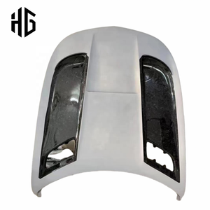 Facelift Auto Body Part Black Series Style Demi-Fiber De Carbone Voiture Pare-chocs Avant Moteur Capots Pour Mercedes Bens <span class=keywords><strong>Amg</strong></span> Gt Gtr Bonnet - Product Image 1