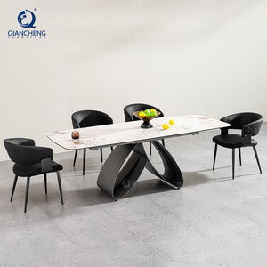 Mesa de Comedor Extensible Plegable de Cerámica para 12 Personas, Muebles Personalizados que Ahorran Espacio, Juego de Mesa y Sillas Plegables - Product Image 5