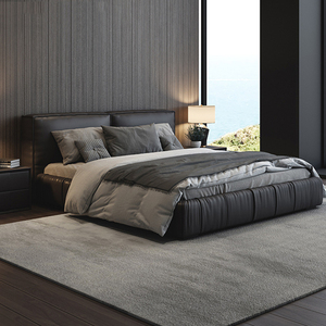 Mobili per la casa moderni camera da <span class=keywords><strong>letto</strong></span> Set ultimo <span class=keywords><strong>letto</strong></span> <span class=keywords><strong>matrimoniale</strong></span> moderno <span class=keywords><strong>letto</strong></span> in pelle nera MDF toletta <span class=keywords><strong>letto</strong></span> morbido in legno massello <span class=keywords><strong>letto</strong></span> nordico - Product Image 2