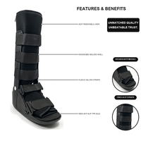 Expédition rapide, botte orthopédique pour la marche, en polaire avec velcro, coussin EVA pour l'œdème, pour adultes, rééducation traumatique