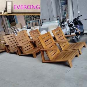 <span class=keywords><strong>Salon</strong></span> <span class=keywords><strong>de</strong></span> <span class=keywords><strong>jardin</strong></span> moderne et simple en teck, imperméable, résistant aux rayons du soleil, terrasse, canapé paresseux, mobilier en bois massif décontracté, combinaison - Product Image 6