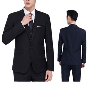 Costume homme Maxfree 2 pièces, taille asiatique, veste + pantalon, style coréen, pour mariage professionnel - Product Image 2