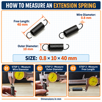 Ressorts de tension en spirale en acier inoxydable pour porte de four et gril BBQ, ressorts d'extension industriels haute résistance