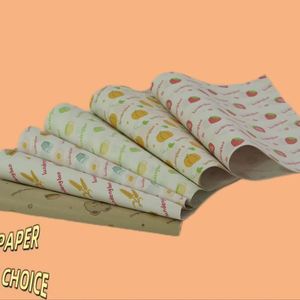 Greaseproof Eco-Friendly Custom Hot Burger <b>Wrapping</b> <b>Paper</b> <b>Roll</b> with Virgin Pulp Style Oil Resistant PE Coating for Food Use - Product Image 1