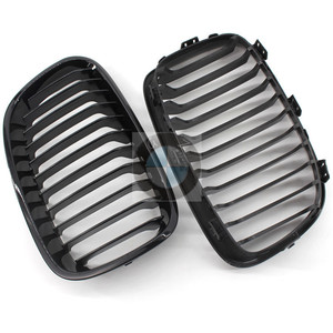 Rejilla delantera para BMW, color negro brillante, plástico ABS, para la serie 1 F20 2011-2014, pieza de actualización A-F20-LK-L - Product Image 3