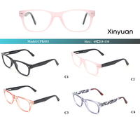 Cadres de lunettes en plastique CP pour enfants Forme de visage en diamant classique 16 styles pour enfants portant des lunettes en stock