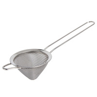 Passoire à mailles fines petit Mini tamis cuisine barre métallique tamis conique ustensile Matcha argent pour thé café Cocktail