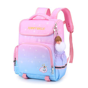 Nouveau Sac à Dos Scolaire pour Enfants, Motif Étoilé Dégradé, pour Élèves du Primaire (Garçons et Filles) Classes 1-3-6, en Nylon Respirant - Product Image 2