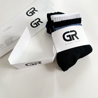 1 paire d'étiquettes en carton imprimées personnalisées pour chaussettes, pochette d'emballage en papier pour chaussettes