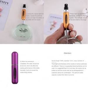 5ml Bottom Flush Mini <b>Perfume</b> Spray Bottle Aluminum Multicolor Refillable Travel Portable Empty <b>Atomizer</b> <b>Perfume</b> Bottle - Product Image 3