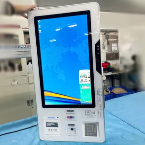 Sistema de pago de kioscos de supermercado, máquina de pago con escáner de impresión de código de barras, autopago en efectivo