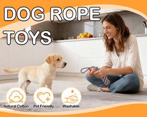 Yeni Tasarım Yüksek Kaliteli Isırmaya Dayanıklı Köpek Oyuncağı Evcil Hayvan İnteraktif Halat Çekme Oyuncağı El Yapımı Çiğneme İpi Oyuncakları Evcil Hayvanlar İçin - Product Image 6