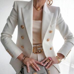 Chaqueta de trabajo con botones <span class=keywords><strong>para</strong></span> <span class=keywords><strong>mujer</strong></span>, traje Formal de oficina, <span class=keywords><strong>2021</strong></span> - Product Image 3