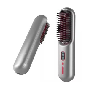 Multi Function Hair Straightening Curling Fluffing Electric Hot <b>Comb</b> With High Quality Attachments - Product Image 1