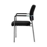 Chaise d'enseignant à structure métallique empilable, chaise de conférence pour visiteurs, pour réunion, réception, bureau