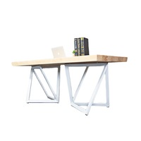 Muebles de oficina de estilo americano, de conferencias de mesa y silla tira larga de madera maciza, escritorio de oficina de estilo industrial creativo