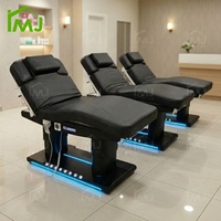 Lit de beauté électrique pour esthéticienne, tatouage, massage, spa, soins du visage, cils, avec moteurs
