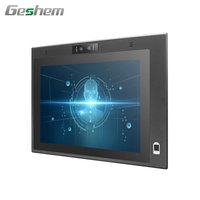Geshem 17 pouces, PC industriel tout-en-un haute performance J1900 I3 I5 I7, ordinateur embarqué sans ventilateur, compatible Win10/Linux, OEM