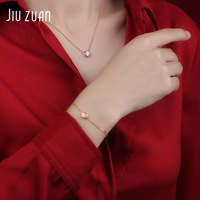 Bracelet élégant en argent S925 avec bulles, incrusté de moissanite, plaqué or rose, style hip-hop, moissanite ronde couleur D