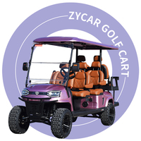 Nuevo Carro de Golf Club Car de 6 Plazas, Scooter de Golf Eléctrico con Marco de Aluminio y Batería de Litio
