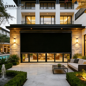 Persianas Verticales Eléctricas Automáticas con Sistema de Cremallera, Motor Solar Integrado, Tela Impermeable Moderna con Certificación NFPA 701 - Product Image 2