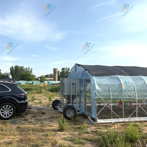 โรงเรือนเลี้ยงไก่แบบเปิดโล่ง ระบายอากาศได้ดี พร้อมล้อเลื่อน อุปกรณ์ฟาร์มเคลื่อนที่ได้ ปล่อยไก่เลี้ยงแบบอิสระ รับประกัน 1 ปี - Product Image 4