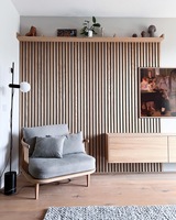 Panneaux Muraux Acoustiques HAORAN de Haute Qualité pour Décoration Intérieure Salon, Panneaux Muraux 3D, Panneaux Acoustiques en Bois à Lattes