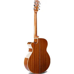 Grosir gitar elektrik akustik Rosewood cokelat kualitas tinggi klasik instrumen musik kustom penjahit gib e s 335 akrilik