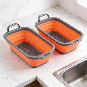 Panier de rangement pliable et réglable en silicone, robuste et multifonctionnel, pour la vente en gros - Product Image 6