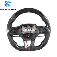 Volant en fibre de carbone pour Dodge Charger Challenger Durango Demon SRT Journey RT Viper Ram TRX SXT Hellcat Scat Pack