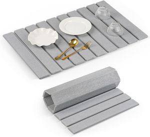 Tapete de Piedra Diatomácea Superabsorbente de 24*16 Pulgadas, Ecológico, de Secado Rápido, Plegable, para Cocina, Baño y Encimeras - Product Image 1