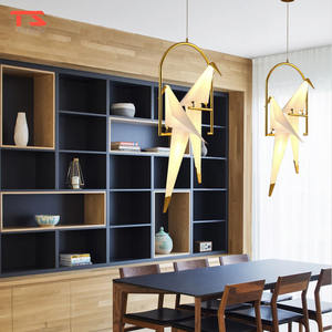 Forme d'oiseau en métal moderne PP fer matériaux LED lumière suspendue éclairage d'oiseau suspension - Product Image 5