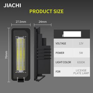 JiaChi fábrica Auto accesorios de coche bombilla Led luz de matrícula de alta calidad 6500K para Volkswagen LED lámpara impermeable 12V <span class=keywords><strong>blanco</strong></span> - Product Image 5
