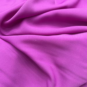 Hot <strong>Pink</strong> Crepe Satin Chiffon <strong>Fabric</strong> for Dress Robe